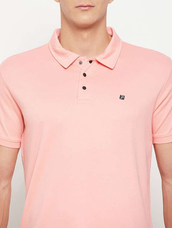 men solid short sleeve regular fit polo t-shirt - 22112483 -  Standard Image - 2