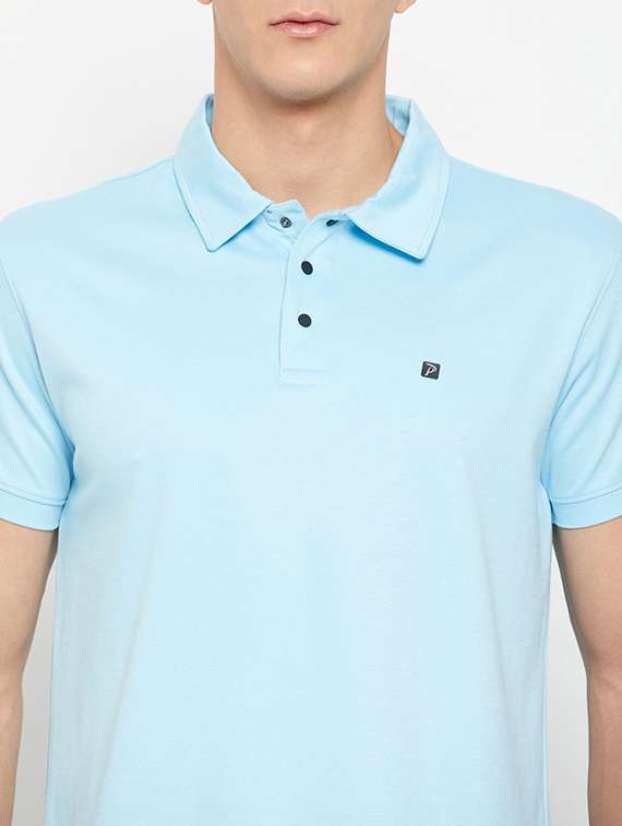 men solid short sleeve regular fit polo t-shirt - 22112484 -  Standard Image - 2