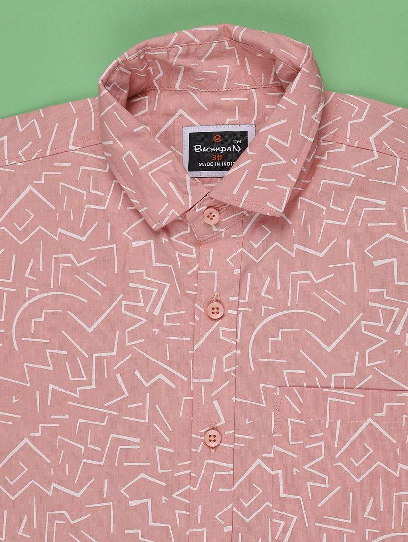 boys printed short sleeves regular shirt - 22127241 -  Standard Image - 2