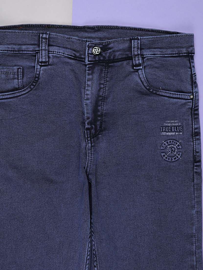 boys solid mid rise slim fit jean - 22129534 -  Standard Image - 2