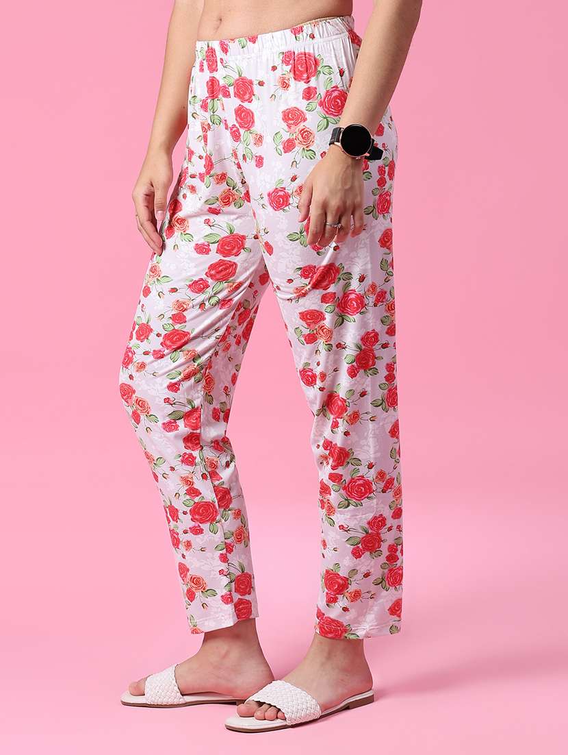 women printed mid rise pajama - 22129645 -  Standard Image - 2