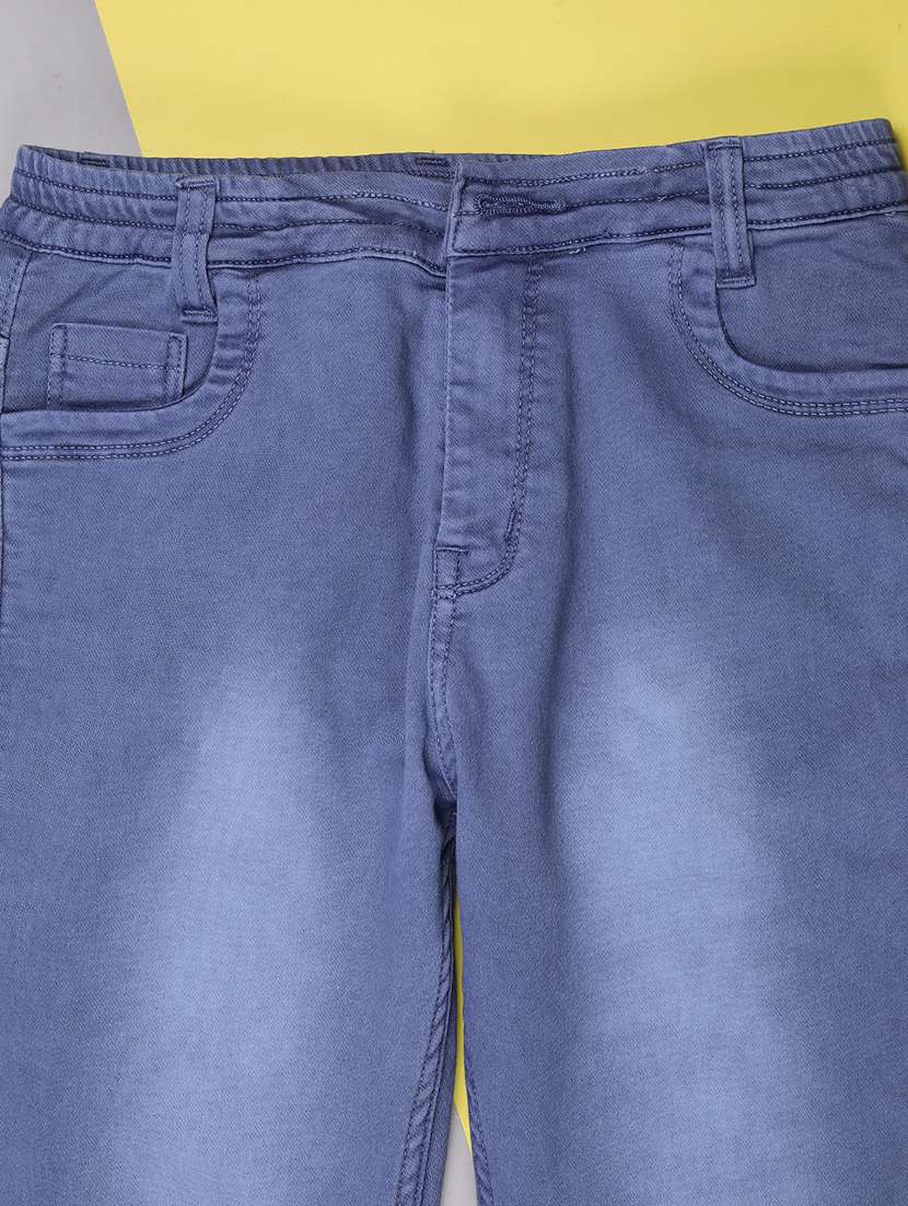 boys solid mid rise slim fit jean - 22129821 -  Standard Image - 2
