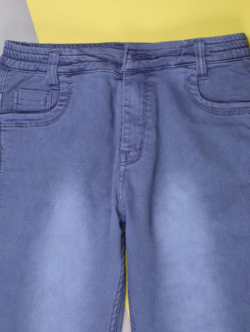 boys solid mid rise slim fit jean - 22129821 -  Standard Image - 2