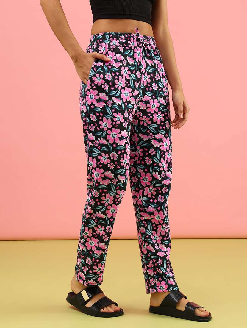 women printed mid rise pajama - 22130794 -  Standard Image - 2