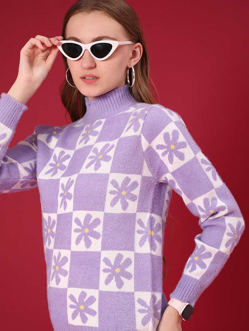 women self design long sleeve pullover