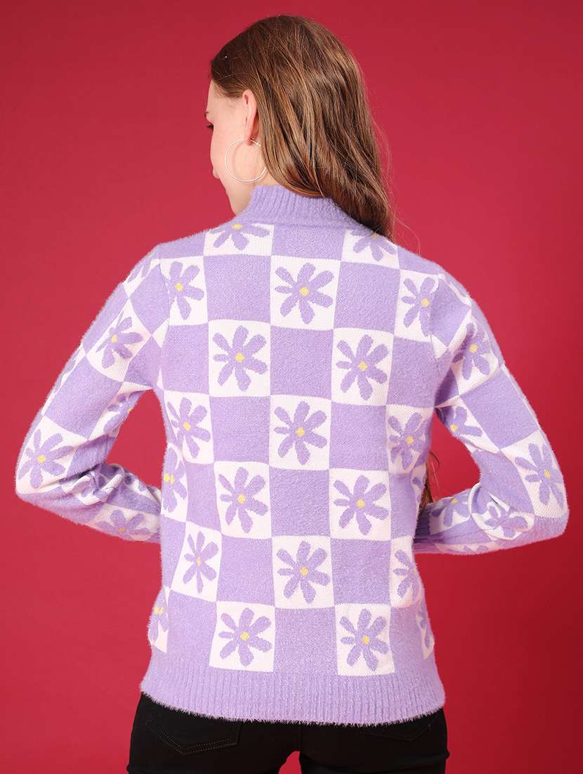 women self design long sleeve pullover - 22131424 -  Standard Image - 2