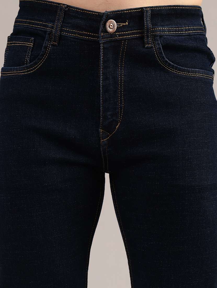 men solid mid rise slim fit jean - 22135880 -  Standard Image - 2