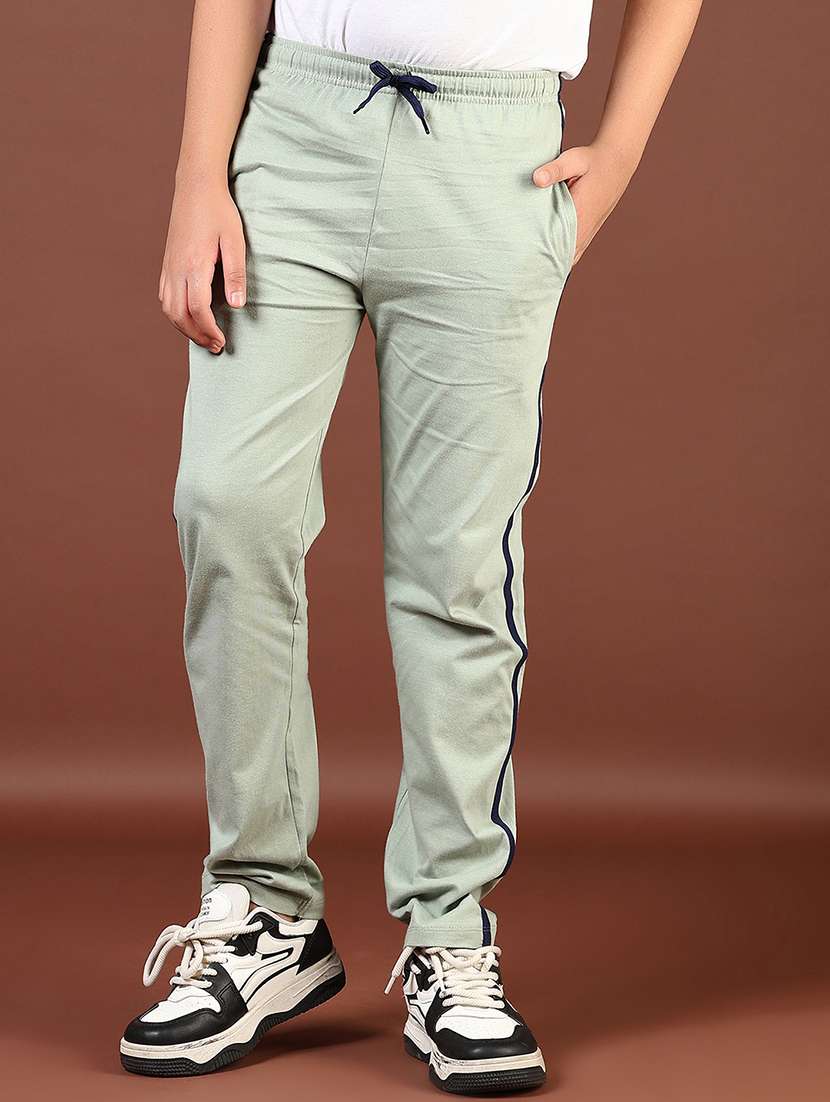 boys solid mid rise track pant - 22136765 -  Standard Image - 2