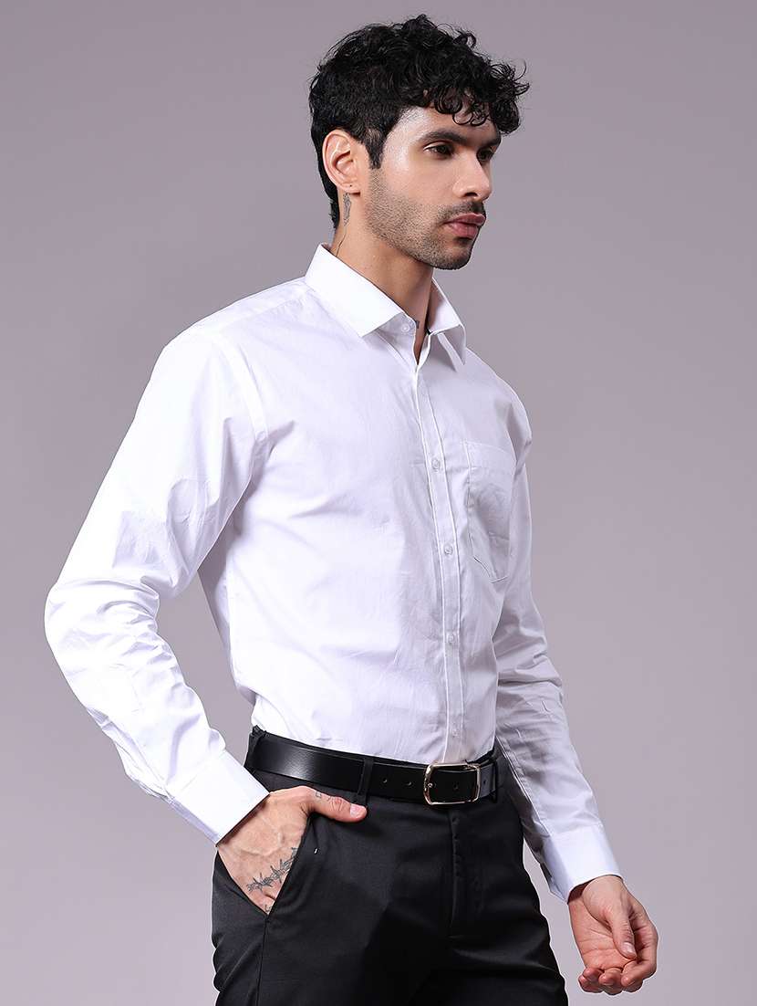 men solid collared long sleeve shirt - 22137238 -  Standard Image - 2