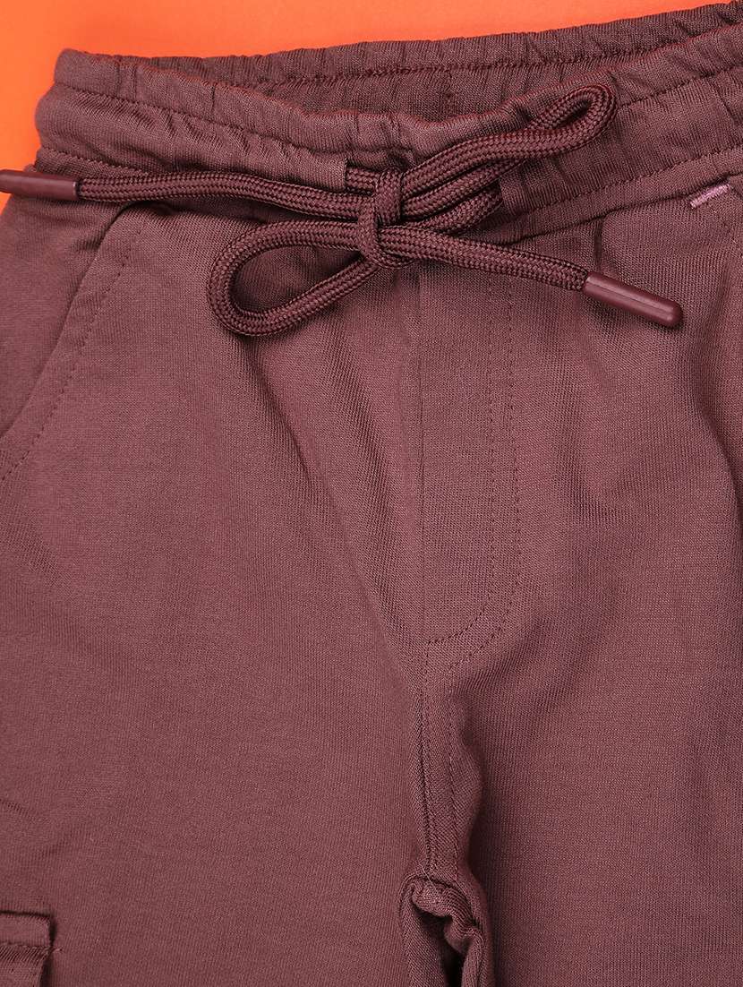 boys solid mid rise cargo - 22138426 -  Standard Image - 2