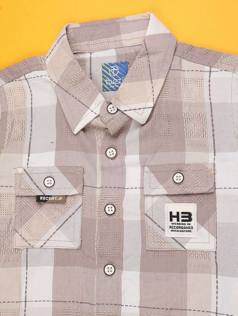 boys checks collared shirt - 22138820 -  Standard Image - 2