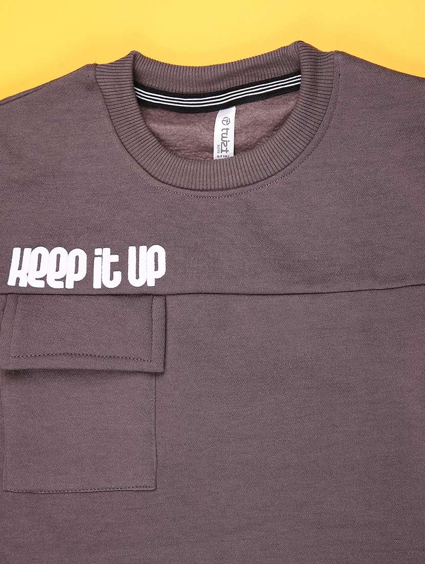 boys typographic long sleeve sweatshirt - 22138840 -  Standard Image - 2