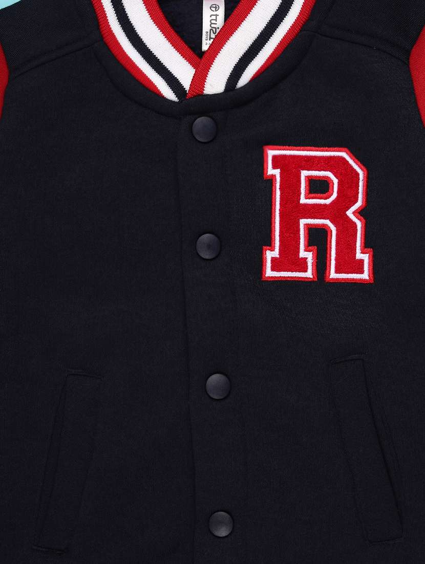 boys color blocked long sleeve varsity jacket - 22138846 -  Standard Image - 2