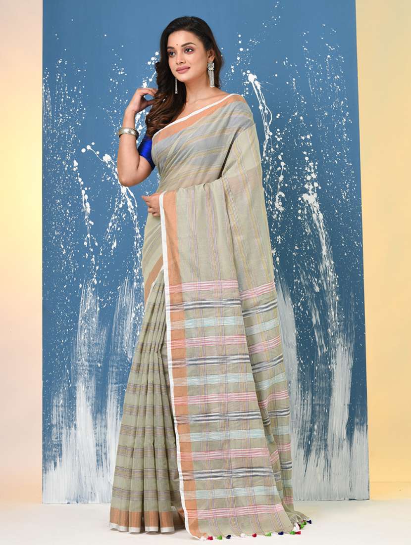 women self design handloom saree with blouse - 22140277 -  Standard Image - 2