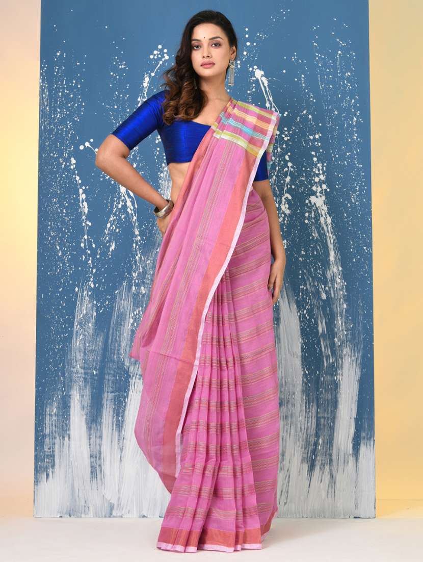 women self design handloom saree with blouse - 22140280 -  Standard Image - 2