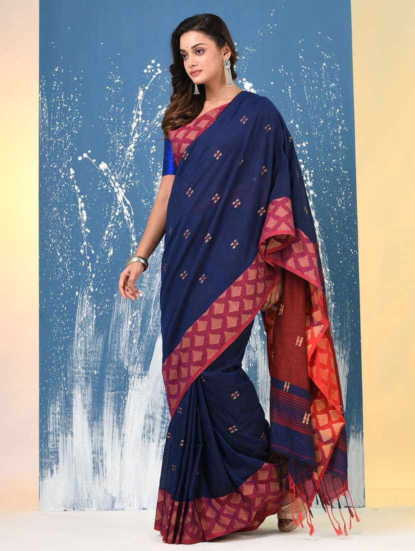 women self design handloom saree with blouse - 22140286 -  Standard Image - 2