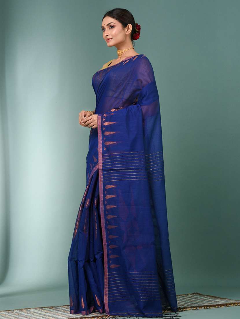 women self design handloom saree with blouse - 22140315 -  Standard Image - 2