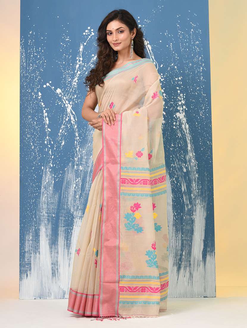 women self design handloom saree with blouse - 22140372 - Standard Image - 2