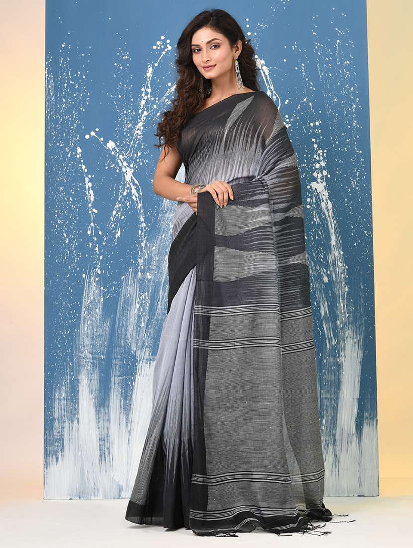 women self design handloom saree with blouse - 22140384 -  Standard Image - 2