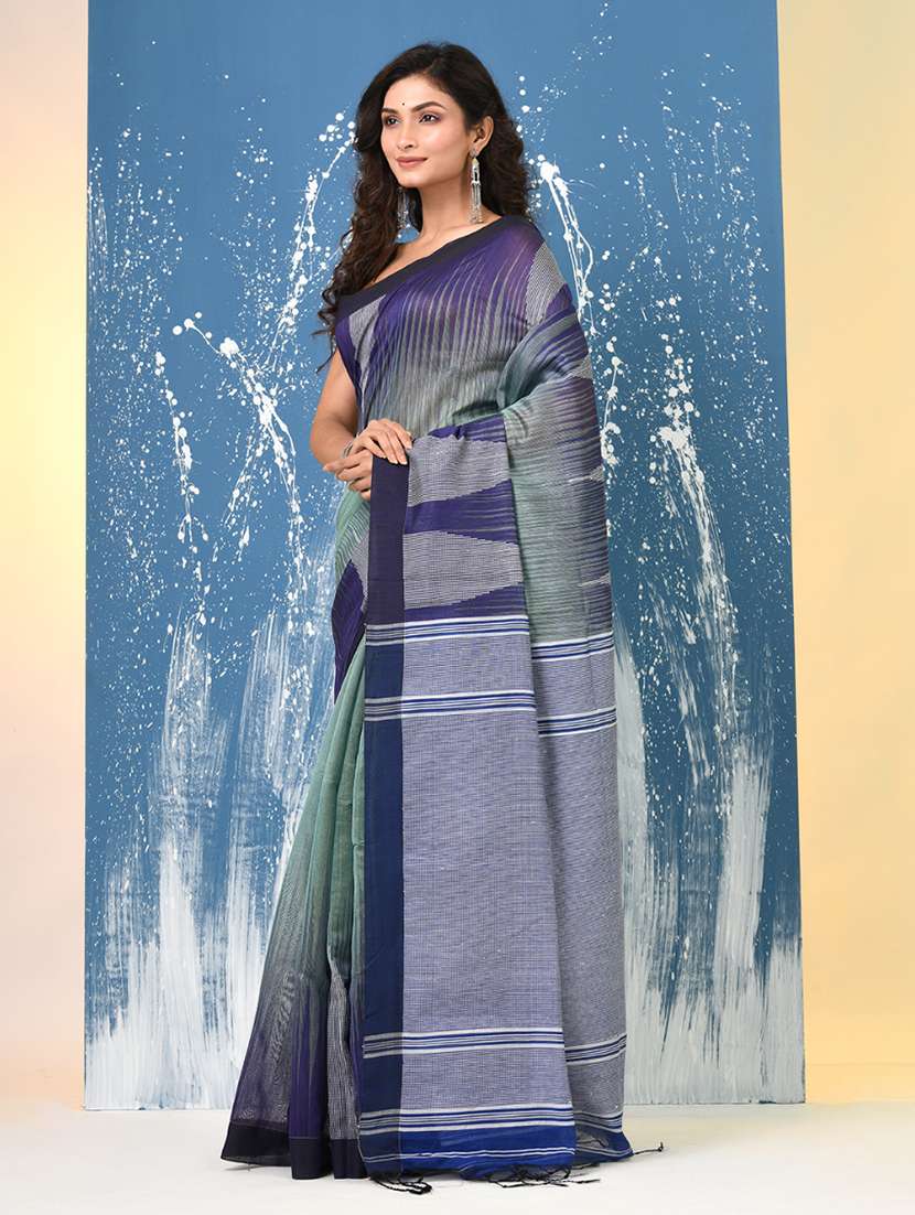women self design handloom saree with blouse - 22140386 -  Standard Image - 2