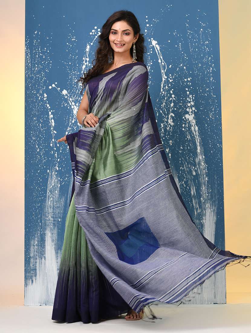 women self design handloom saree with blouse - 22140387 -  Standard Image - 2