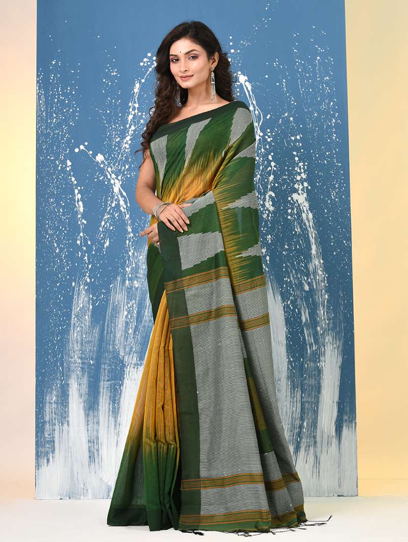 Women Self Design Handloom Saree With Blouse - 22140388 -  Standard Image - 2
