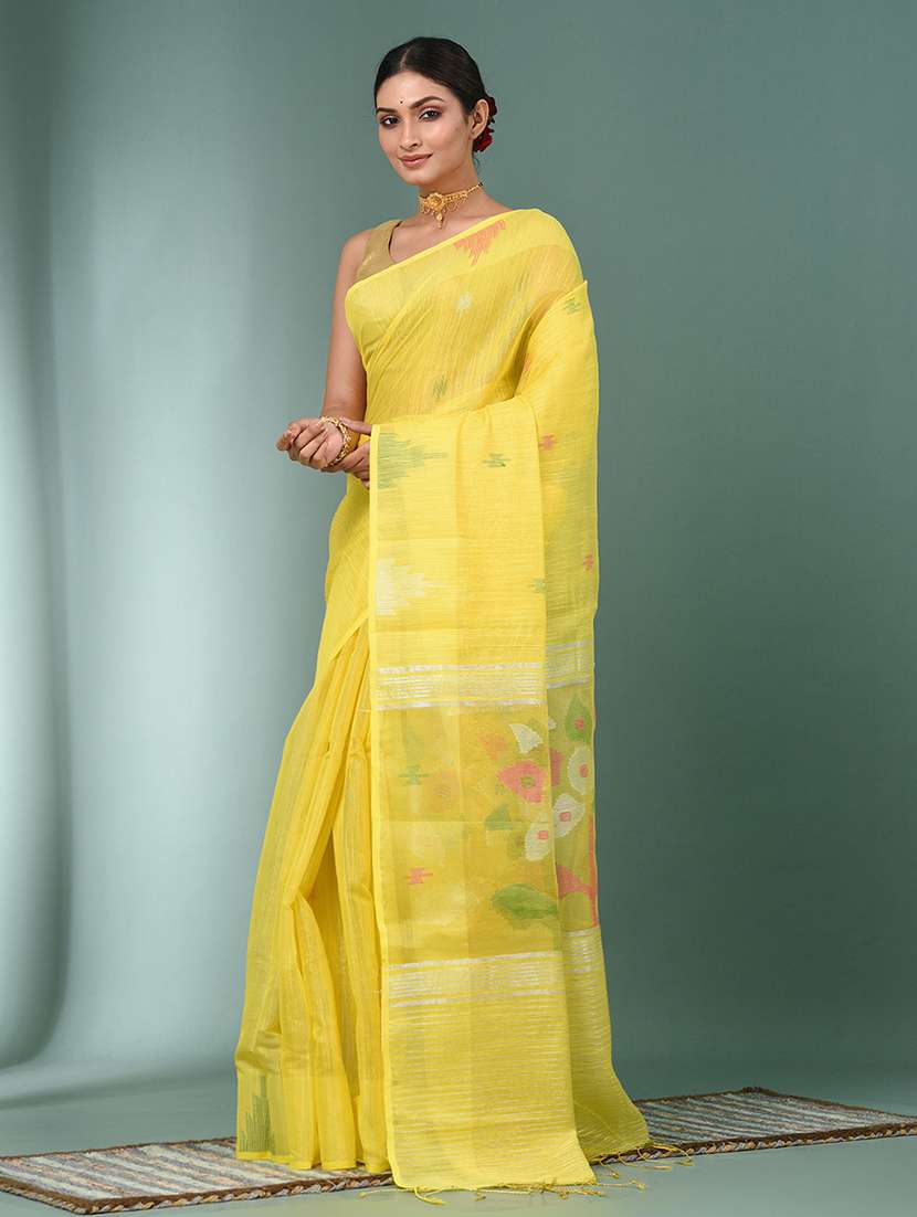 women self design handloom saree with blouse - 22140403 -  Standard Image - 2