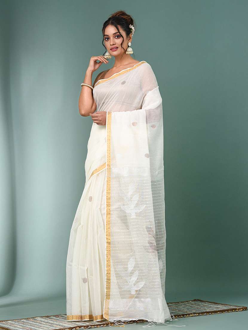 women self design handloom saree with blouse - 22140407 -  Standard Image - 2