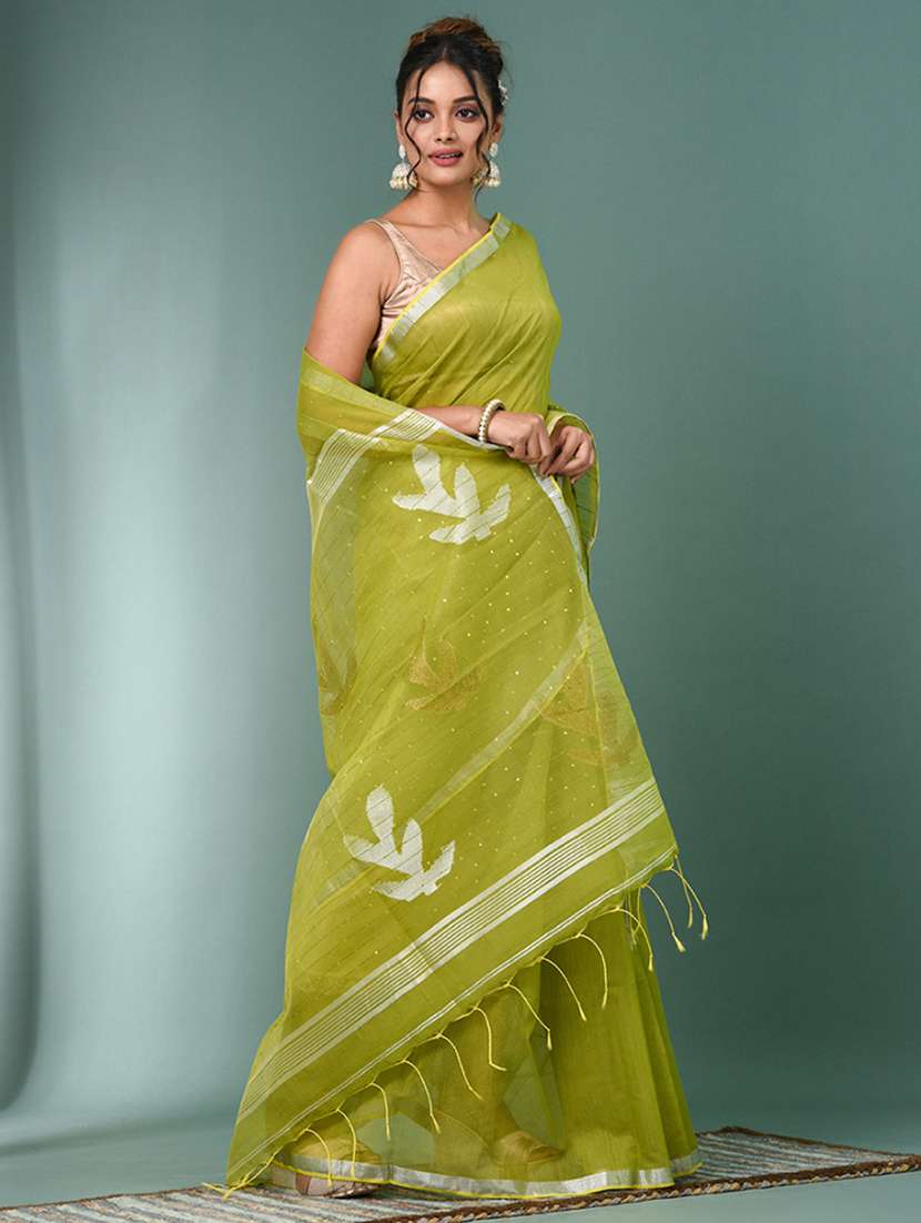 women self design handloom saree with blouse - 22140409 -  Standard Image - 2