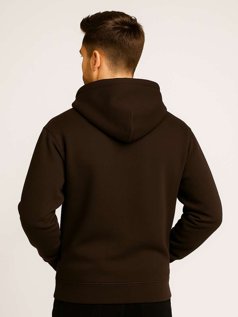 men solid long sleeve regular fit hooded sweatshirt - 22140476 -  Standard Image - 2
