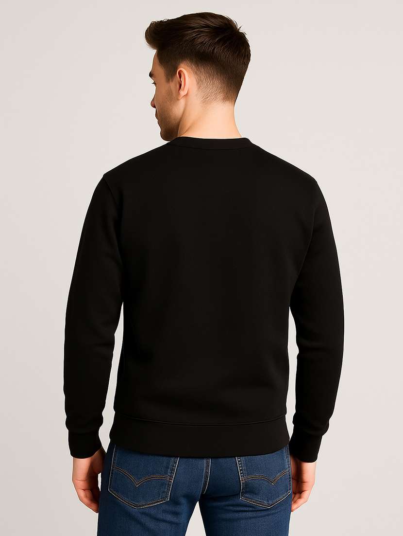 men solid long sleeve regular fit sweatshirt - 22140483 -  Standard Image - 2