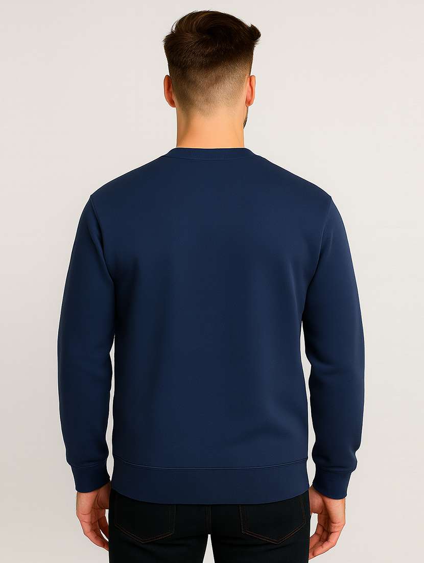 men solid long sleeve regular fit sweatshirt - 22140485 -  Standard Image - 2