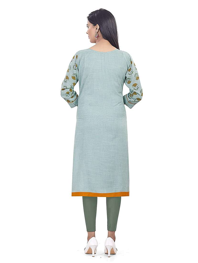 women floral three quarter sleeve maternity wear kurta - 22140618 -  Standard Image - 2