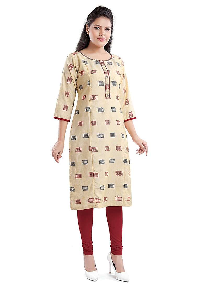 women self design three quarter sleeve maternity wear kurta - 22140679 -  Standard Image - 2
