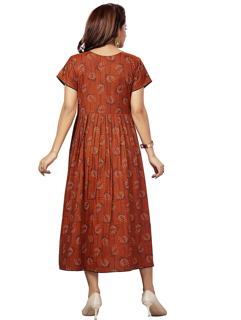 women printed short sleeve maternity wear dress - 22140688 -  Standard Image - 2