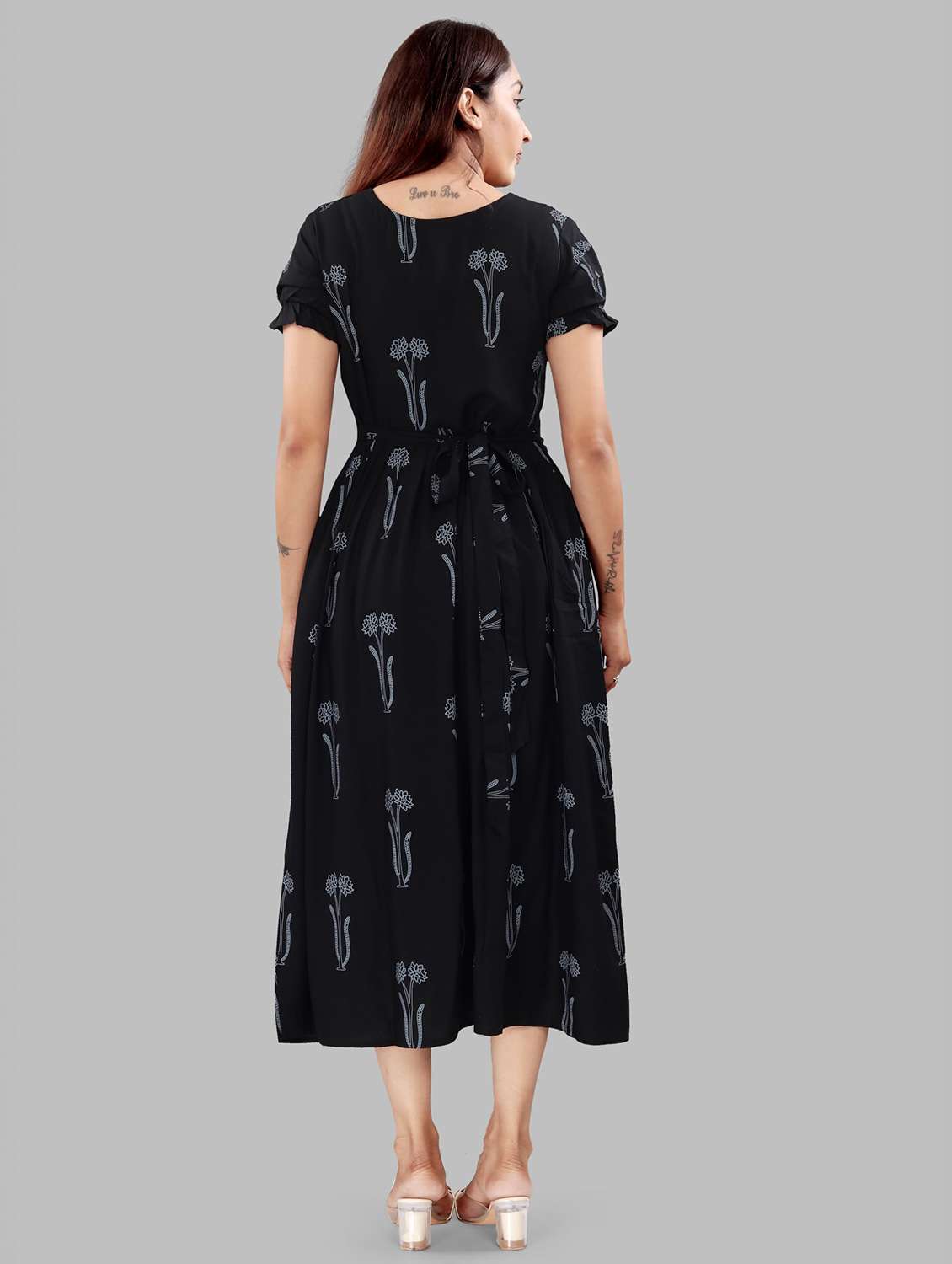 women printed short sleeve maternity wear dress - 22140728 -  Standard Image - 2