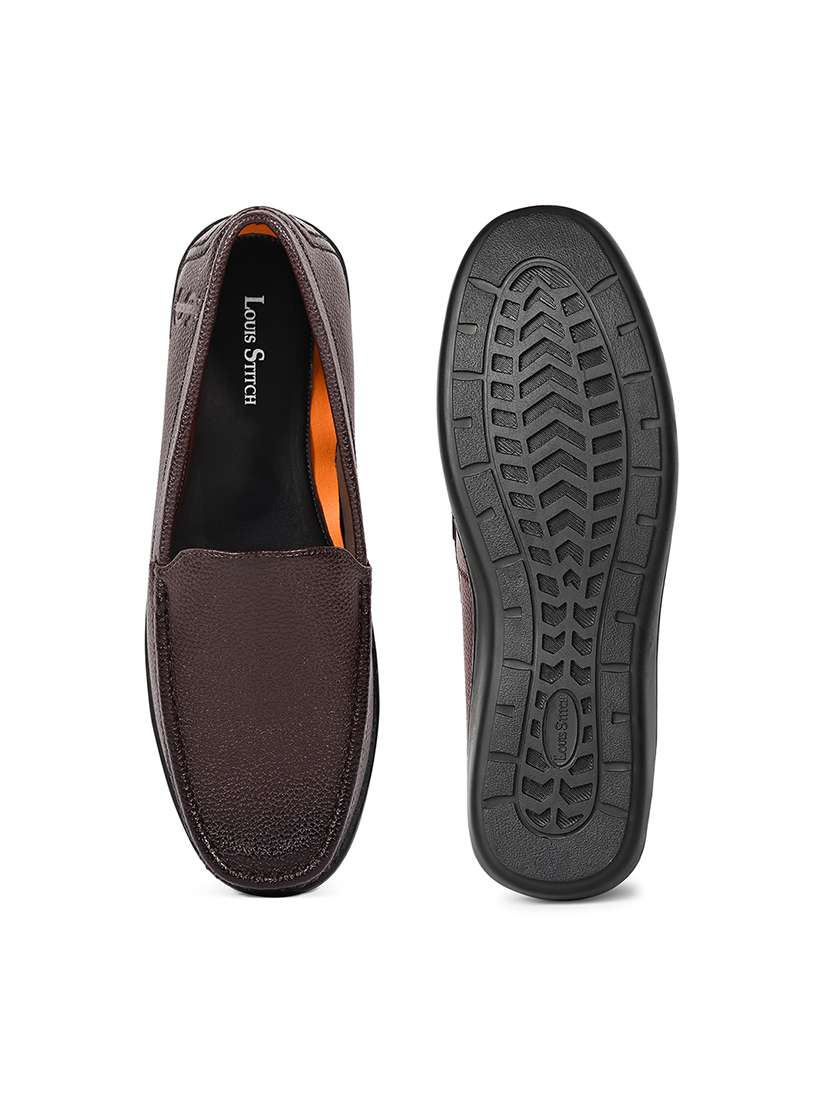 men brown slip on loafer - 22141053 - Standard Image - 2