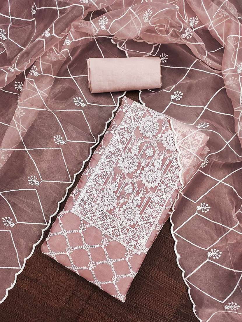 women solid with work unstitched suit set - 22141162 -  Standard Image - 2