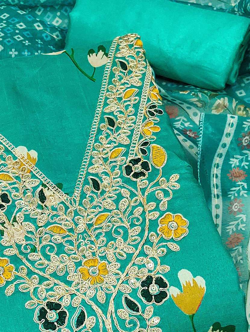 women floral printed unstitched suit set - 22141173 -  Standard Image - 2