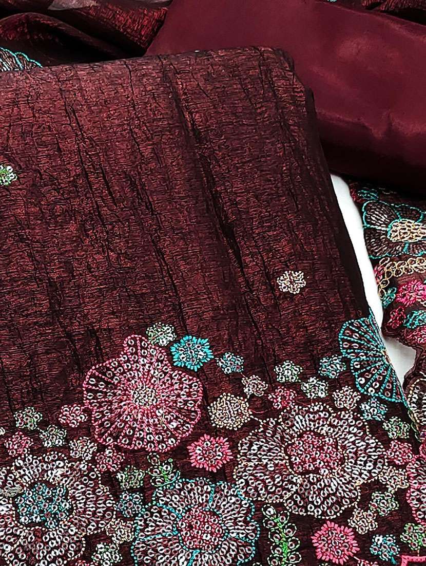 women solid with work unstitched suit set - 22141233 -  Standard Image - 2