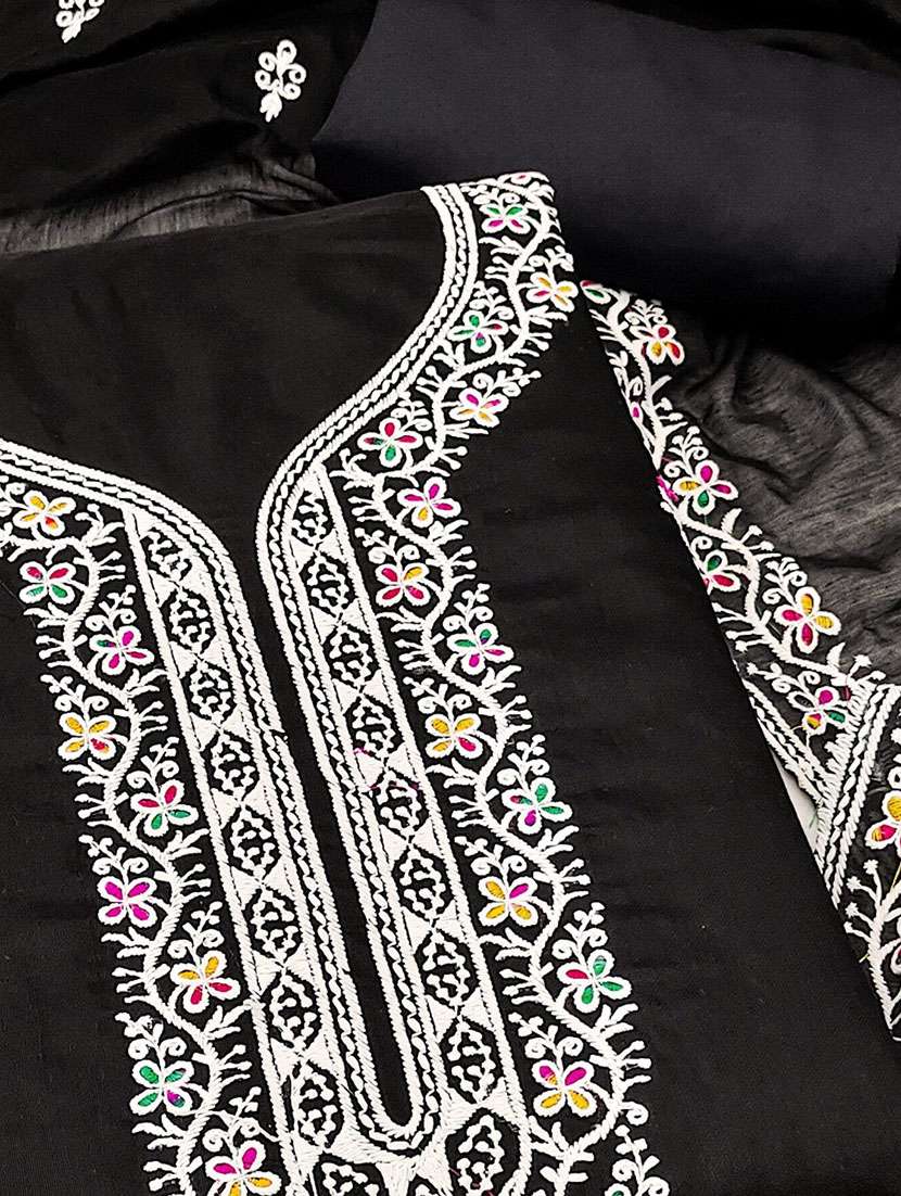 women solid with work unstitched suit set - 22141244 -  Standard Image - 2