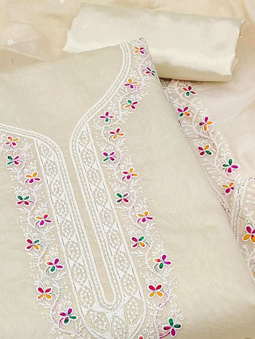 women solid with work unstitched suit set - 22141246 -  Standard Image - 2