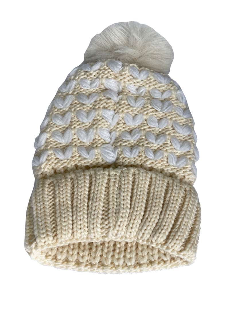 women self design winter cap - 22141267 -  Standard Image - 2