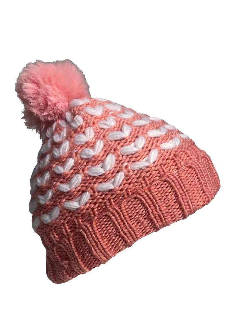 women self design winter cap - 22141269 - Standard Image - 2
