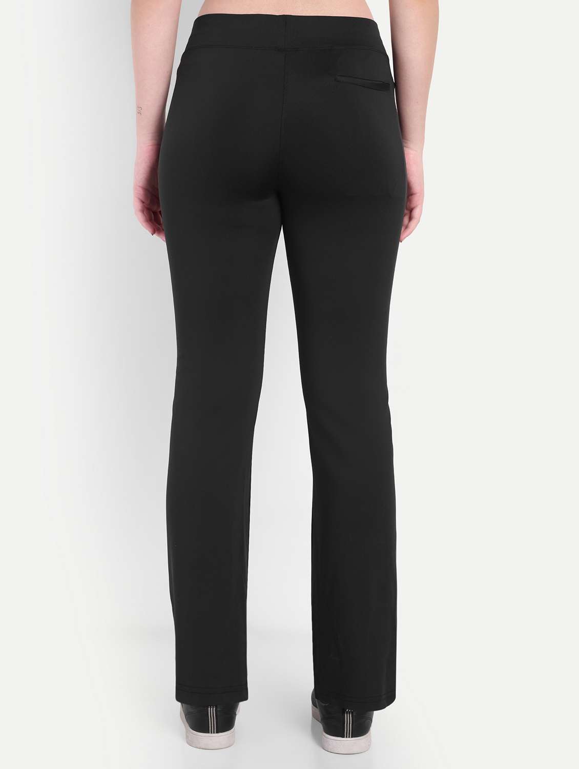women solid mid rise ankle length yoga pant - 22141283 - Standard Image - 2