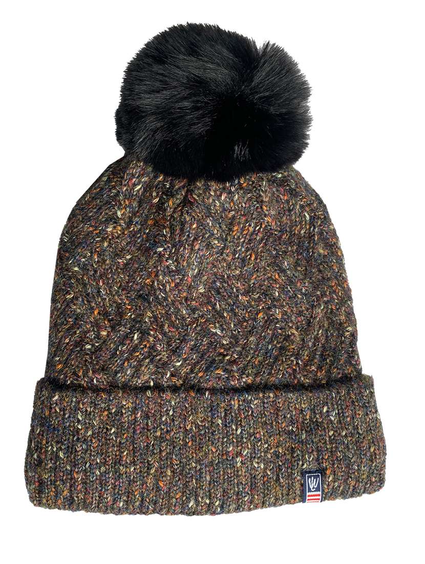 women self design winter cap - 22141297 - Standard Image - 2