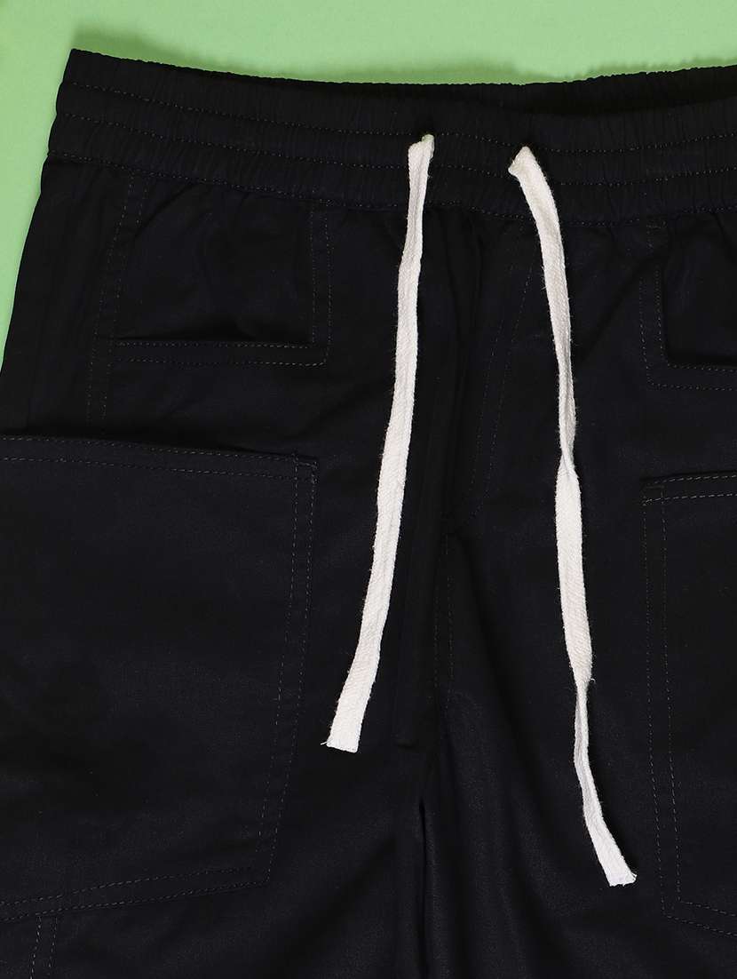 Girls Solid Mid Rise Cargo - 22141322 -  Standard Image - 2