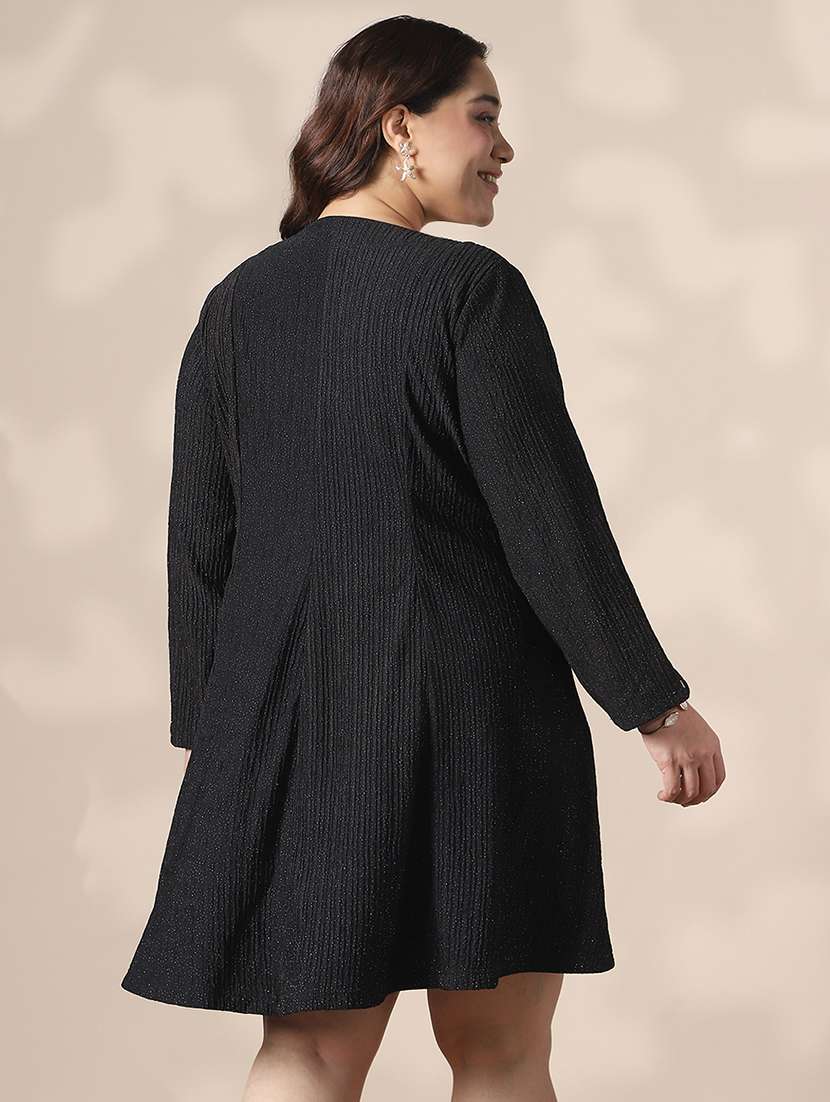 women plus size long sleeve a-line dress - 22141367 -  Standard Image - 2