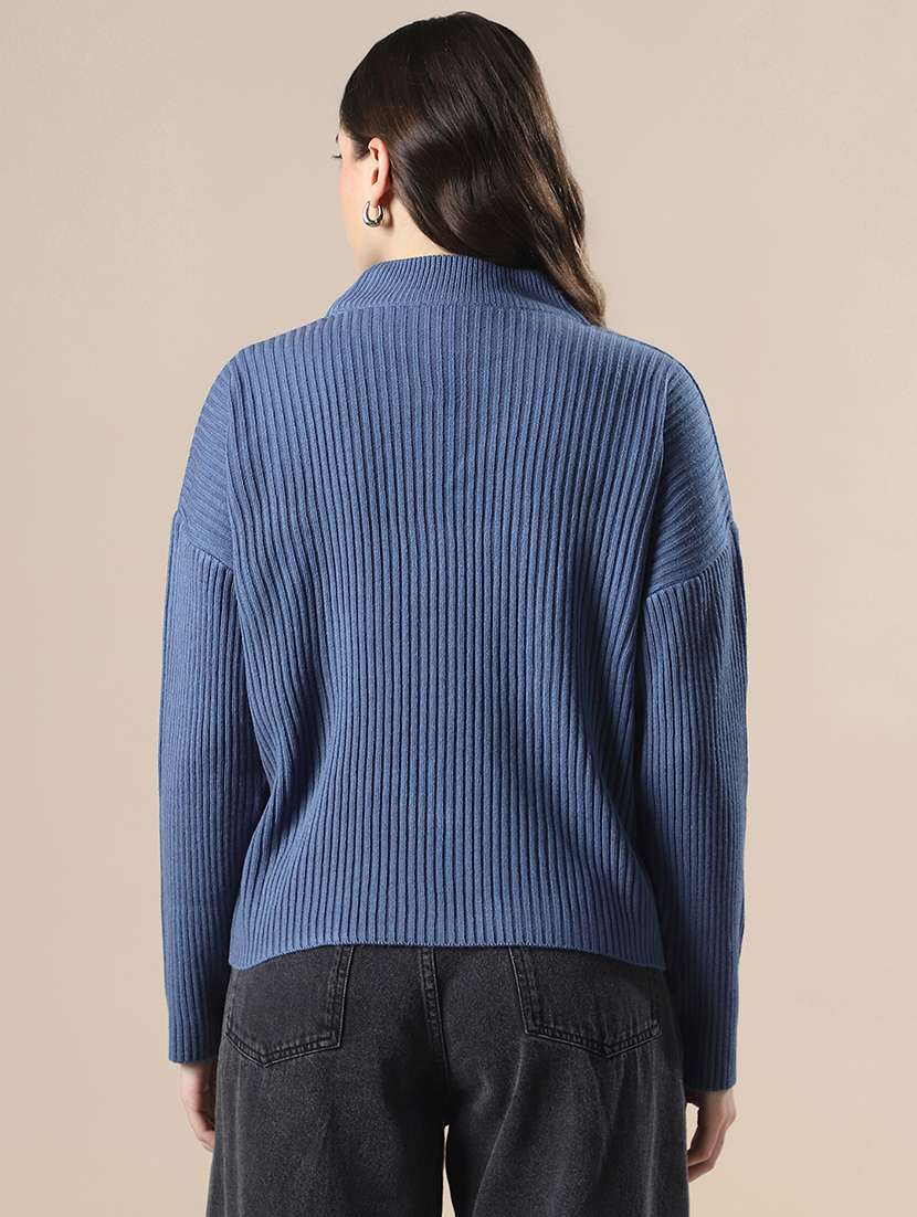 women soldi mock neck long sleeve pullover - 22141397 - Standard Image - 2