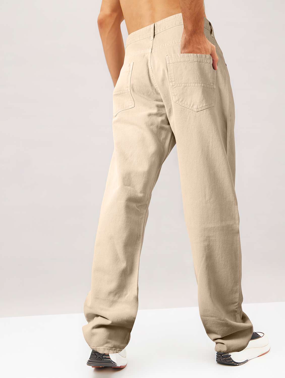 men plain mid rise full length jean - 22141596 - Standard Image - 2
